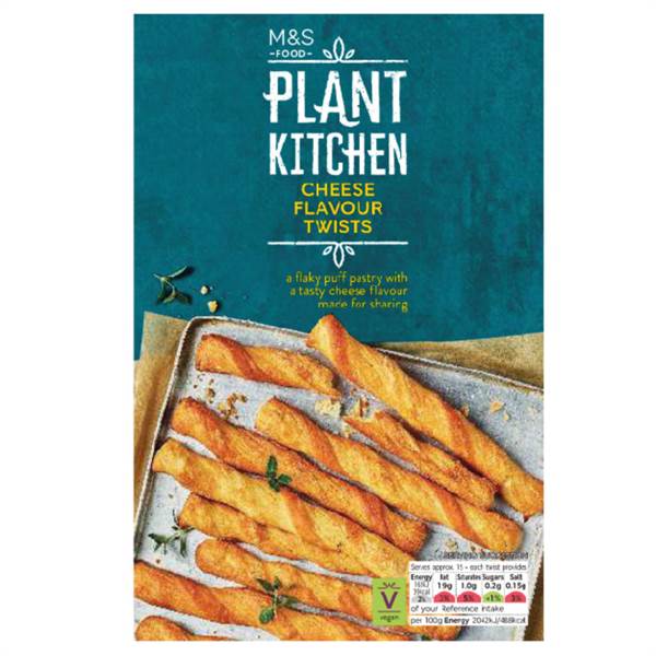 M&S Plant Litchen Cheese Flavour Twists Imported